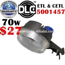 ETL, DLC 5 anos de garantia do celeiro do diodo emissor de luz da fotocélula da garantia 120V 70w 130LM / W